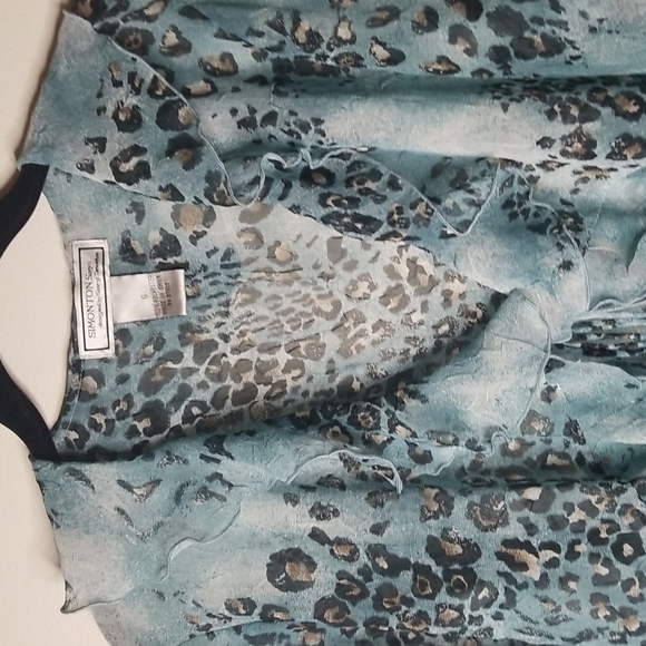 Simonton Says by George Simonton Boho Ruffled long sleeved blouse - Picture 2 of 6